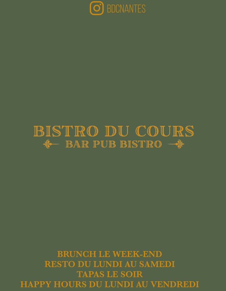 carte bistro du cours